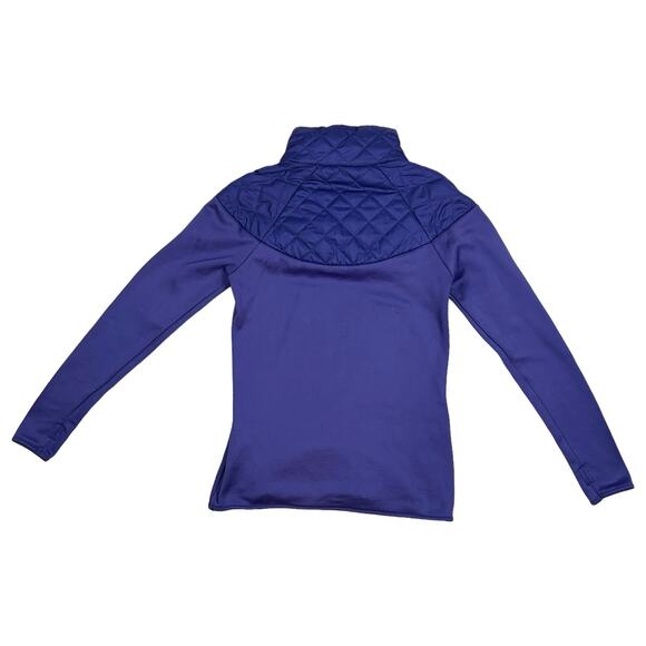 Merrell Womens XS Select Regulate 1/4 Snap Quilted Pullover Fleece Purple TF - Picture 4 of 11